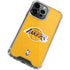 NBA Los Angeles Lakers Distressed iPhone 14 Pro Clear Case